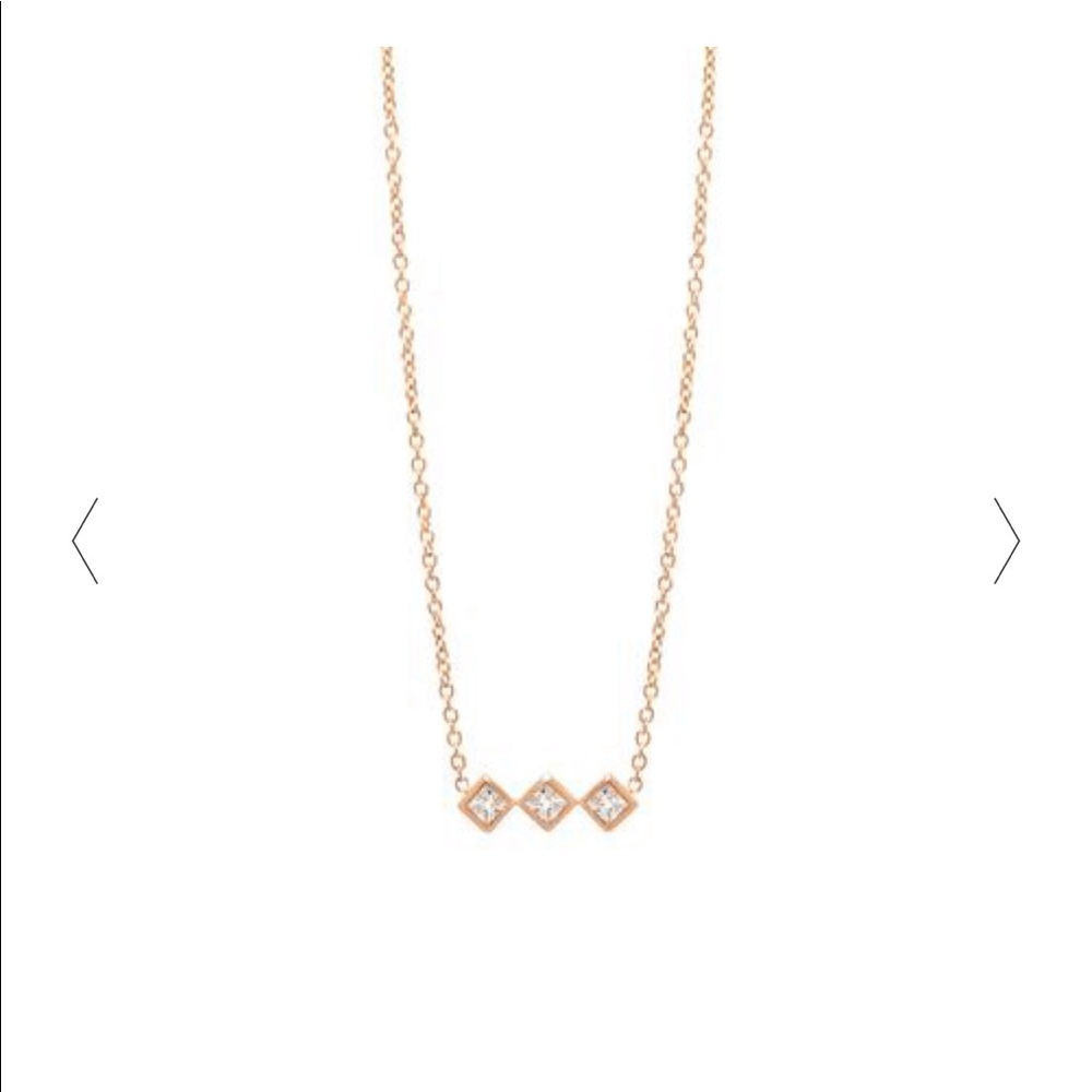 Zoe Chicco 14K Graduated Bezel Diamond Necklace